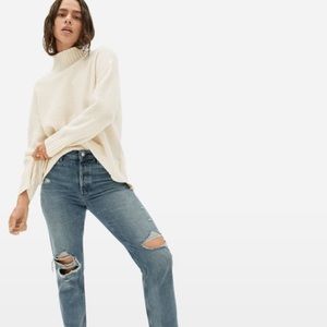 Everlane stroopwafel cashmere turtleneck